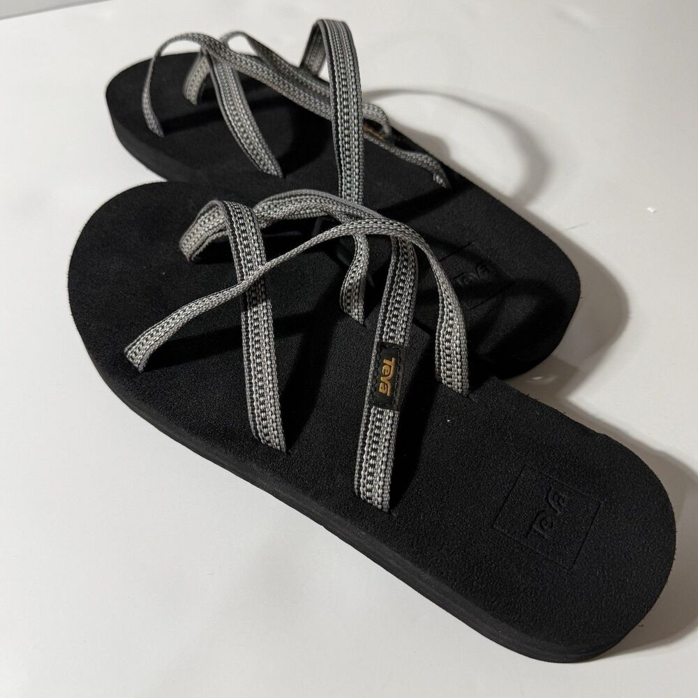Teva Olowahu Flip Flops Women’s Size 9 – Black & Gray 6840 - Picture 5 of 7